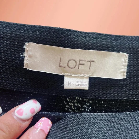 ANN Taylor Loft Women Gray Casual Skirt- M - Picture 5 of 6